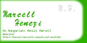 marcell henczi business card